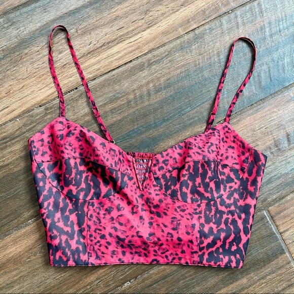 Blue Life Tops - SOLD!NWOT Blue Life X Planet Blue Bustier Cheeta